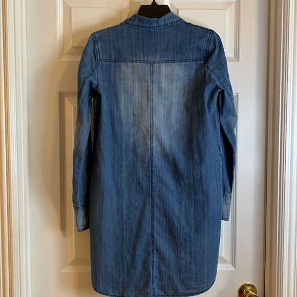 Papermoon size small denim long sleeve dress. No belt included - Picture 4 of 7